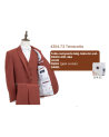 Costume Homme marque française, Louis terracotta
