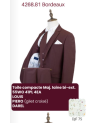 Costume Homme marque française, Louis bordeaux